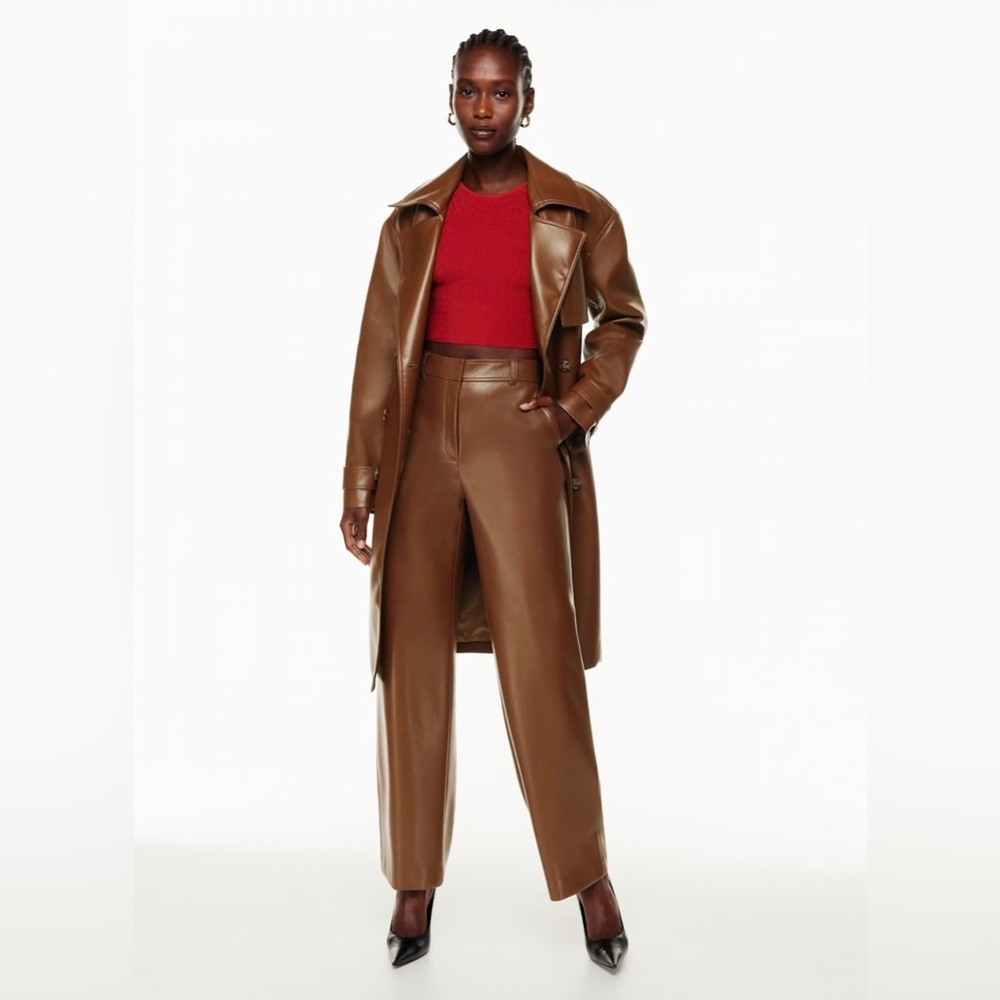 Aritzia Agency Pant High-waisted Vegan Leather pants